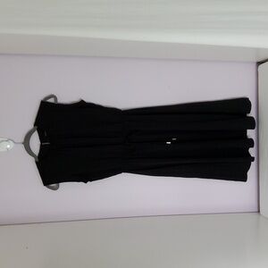 Ann Taylor Drawstring waist Black Dress Size XSP
